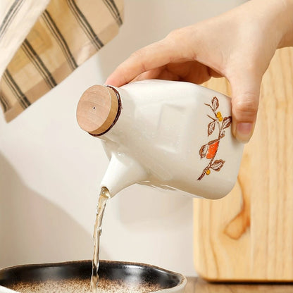 The Southern Atelier – Elegant Hand - Painted Ceramic Oil and Sauce Dispenser for Stylish Kitchen - The Southern AtelierSKU_1774883125858_181
