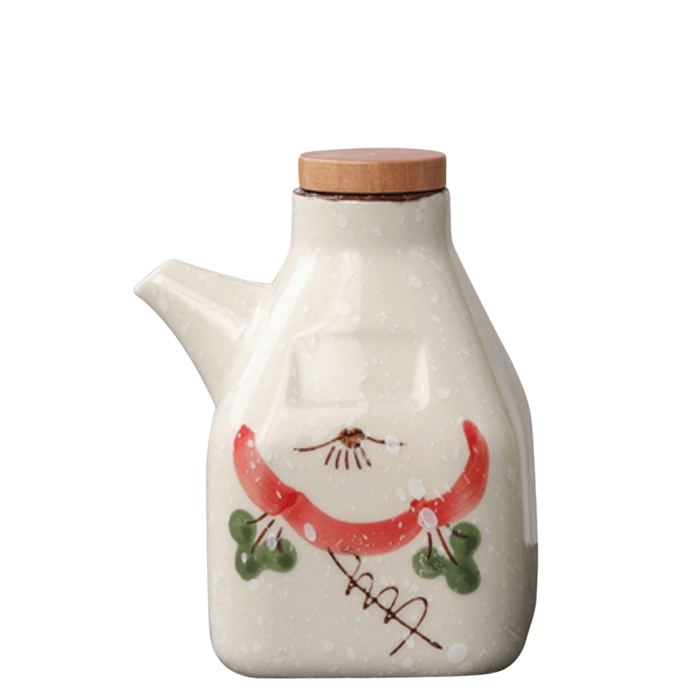 The Southern Atelier – Elegant Hand - Painted Ceramic Oil and Sauce Dispenser for Stylish Kitchen - The Southern AtelierSKU_1774883125858_184