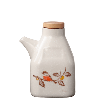 The Southern Atelier – Elegant Hand - Painted Ceramic Oil and Sauce Dispenser for Stylish Kitchen - The Southern AtelierSKU_1774883125858_322