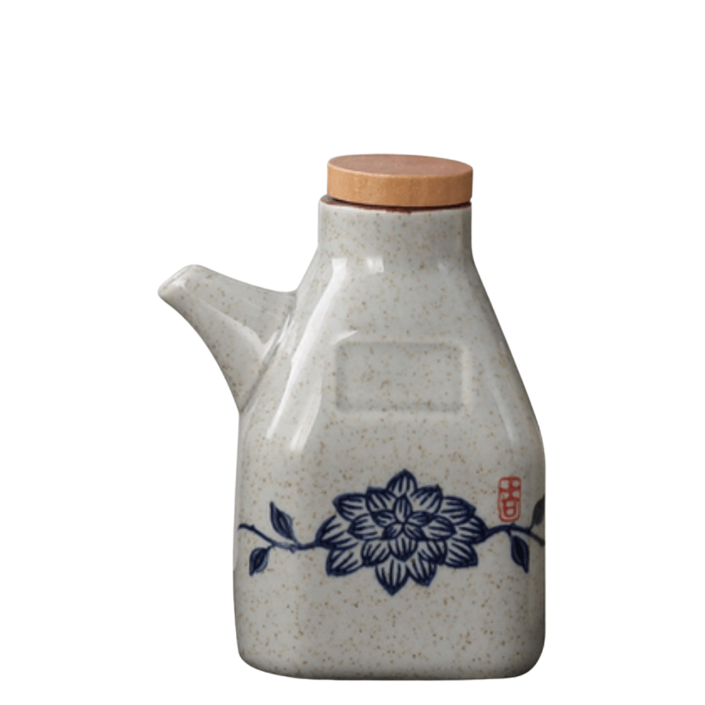 The Southern Atelier – Elegant Hand - Painted Ceramic Oil and Sauce Dispenser for Stylish Kitchen - The Southern AtelierSKU_1774883125858_735