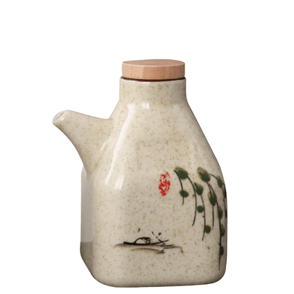 The Southern Atelier – Elegant Hand - Painted Ceramic Oil and Sauce Dispenser for Stylish Kitchen - The Southern AtelierSKU_1774883125858_745
