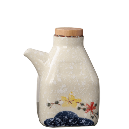 The Southern Atelier – Elegant Hand - Painted Ceramic Oil and Sauce Dispenser for Stylish Kitchen - The Southern AtelierSKU_1774883125858_790