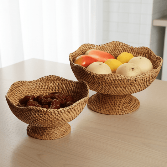 The Southern Atelier – Elegant Handwoven Rattan Fruit Basket for a Natural and Timeless Home Accent - The Southern AtelierSKU_1763119100973_624