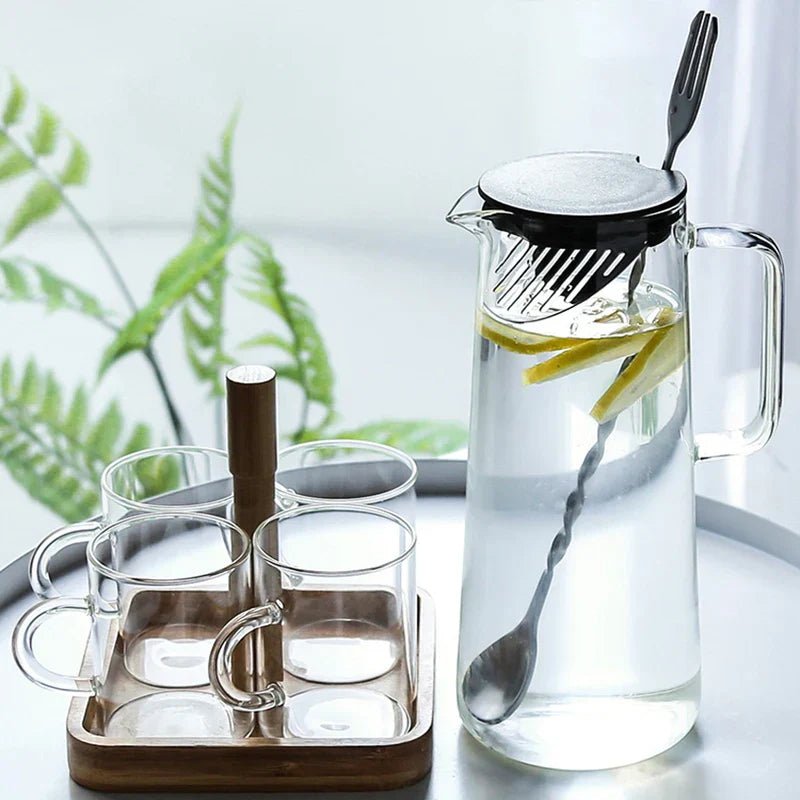 The Southern Atelier – Elegant Heat-Resistant Glass Kettle with Bamboo Lid for a Chic Kitchen - The Southern AtelierSKU_1775450084187_386