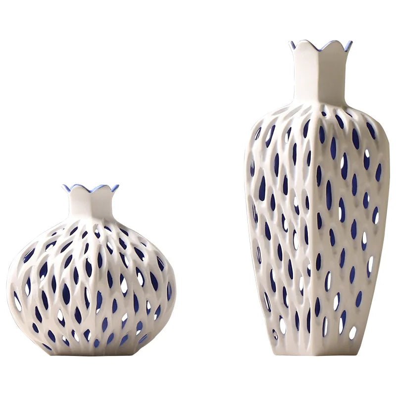The Southern Atelier – Elegant Hollow Ceramic Vases for a Serene Ambiance - The Southern AtelierSKU_1774883072178_113