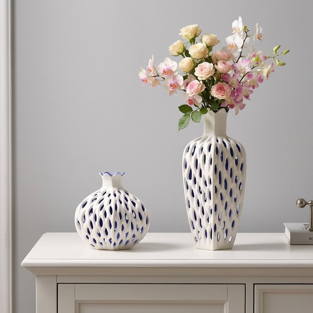 The Southern Atelier – Elegant Hollow Ceramic Vases for a Serene Ambiance - The Southern AtelierSKU_1774883072178_113
