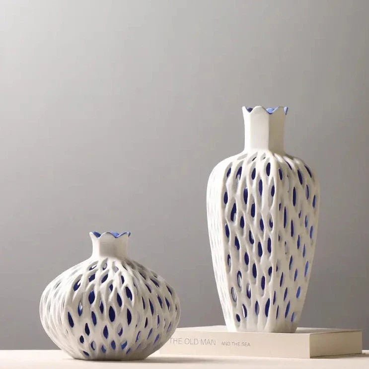 The Southern Atelier – Elegant Hollow Ceramic Vases for a Serene Ambiance - The Southern AtelierSKU_1774883072178_113