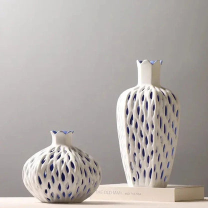 The Southern Atelier – Elegant Hollow Ceramic Vases for a Serene Ambiance - The Southern AtelierSKU_1774883072178_113