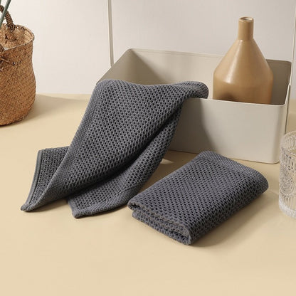 The Southern Atelier – Elegant Honeycomb Cotton Tea Towels Set for Effortless Kitchen Cleaning - The Southern AtelierSKU_1758918557102_888