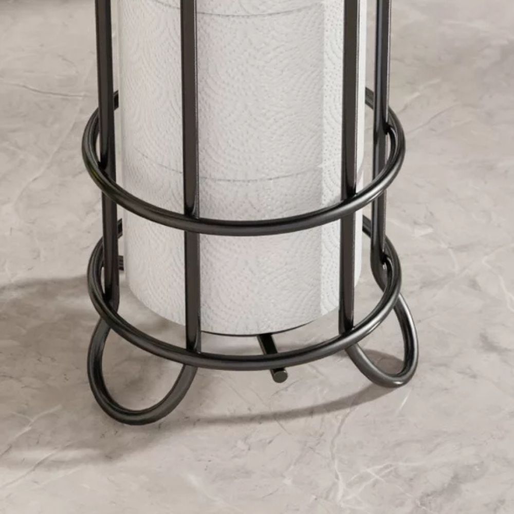 The Southern Atelier – Elegant Iron Toilet Roll Holder in Sleek Chrome Finish for a Stylish Organisation - The Southern AtelierSKU_1765807310349_96