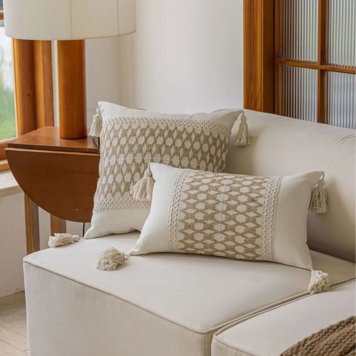 The Southern Atelier – Elegant Jacquard Sofa Cushion Cover for a Luxurious Touch - The Southern AtelierSKU_1774881501935_115