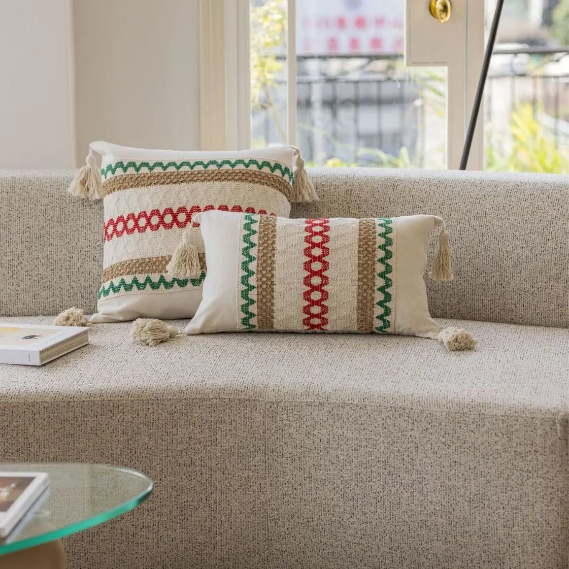 The Southern Atelier – Elegant Jacquard Sofa Cushion Cover for a Luxurious Touch - The Southern AtelierSKU_1774881501935_302