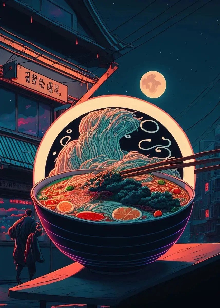 The Southern Atelier – Elegant Japanese - Inspired Neon Canvas Paintings for Chic Culinary Spaces - The Southern AtelierSKU_1767876351702_119