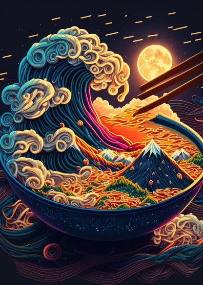 The Southern Atelier – Elegant Japanese - Inspired Neon Canvas Paintings for Chic Culinary Spaces - The Southern AtelierSKU_1767876351702_207
