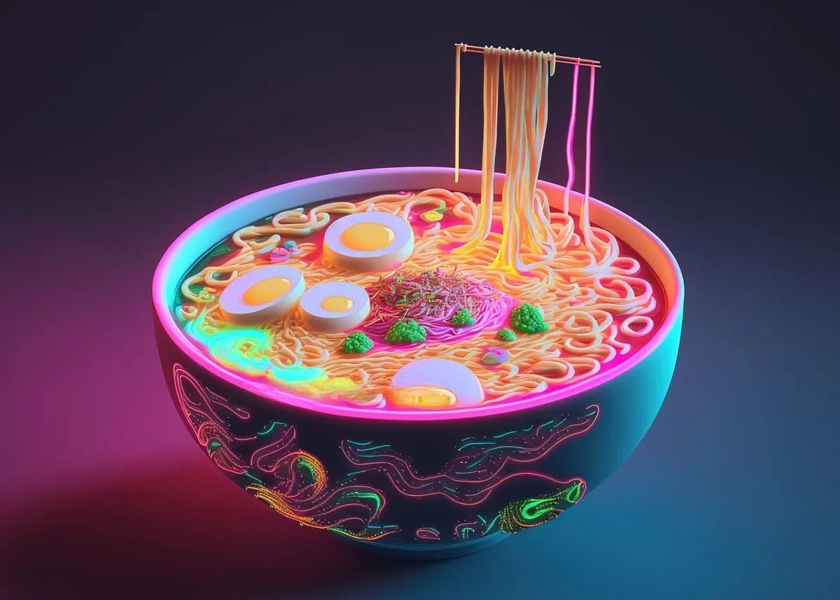 The Southern Atelier – Elegant Japanese - Inspired Neon Canvas Paintings for Chic Culinary Spaces - The Southern AtelierSKU_1767876351702_710