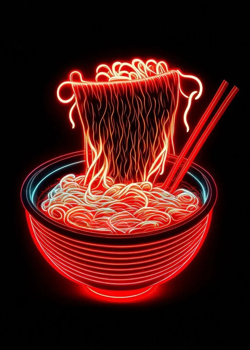 The Southern Atelier – Elegant Japanese - Inspired Neon Canvas Paintings for Chic Culinary Spaces - The Southern AtelierSKU_1767876351702_752