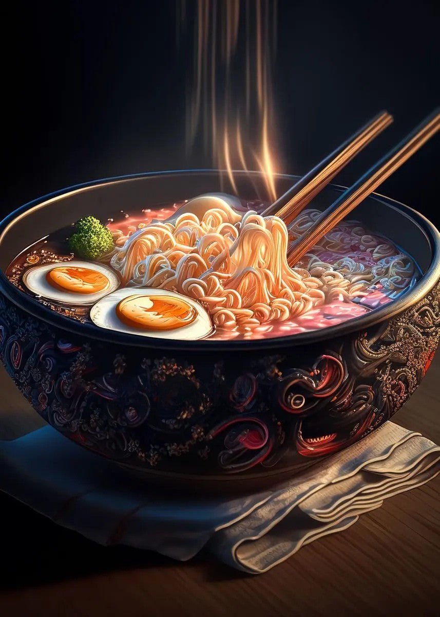 The Southern Atelier – Elegant Japanese - Inspired Neon Canvas Paintings for Chic Culinary Spaces - The Southern AtelierSKU_1767876351702_756