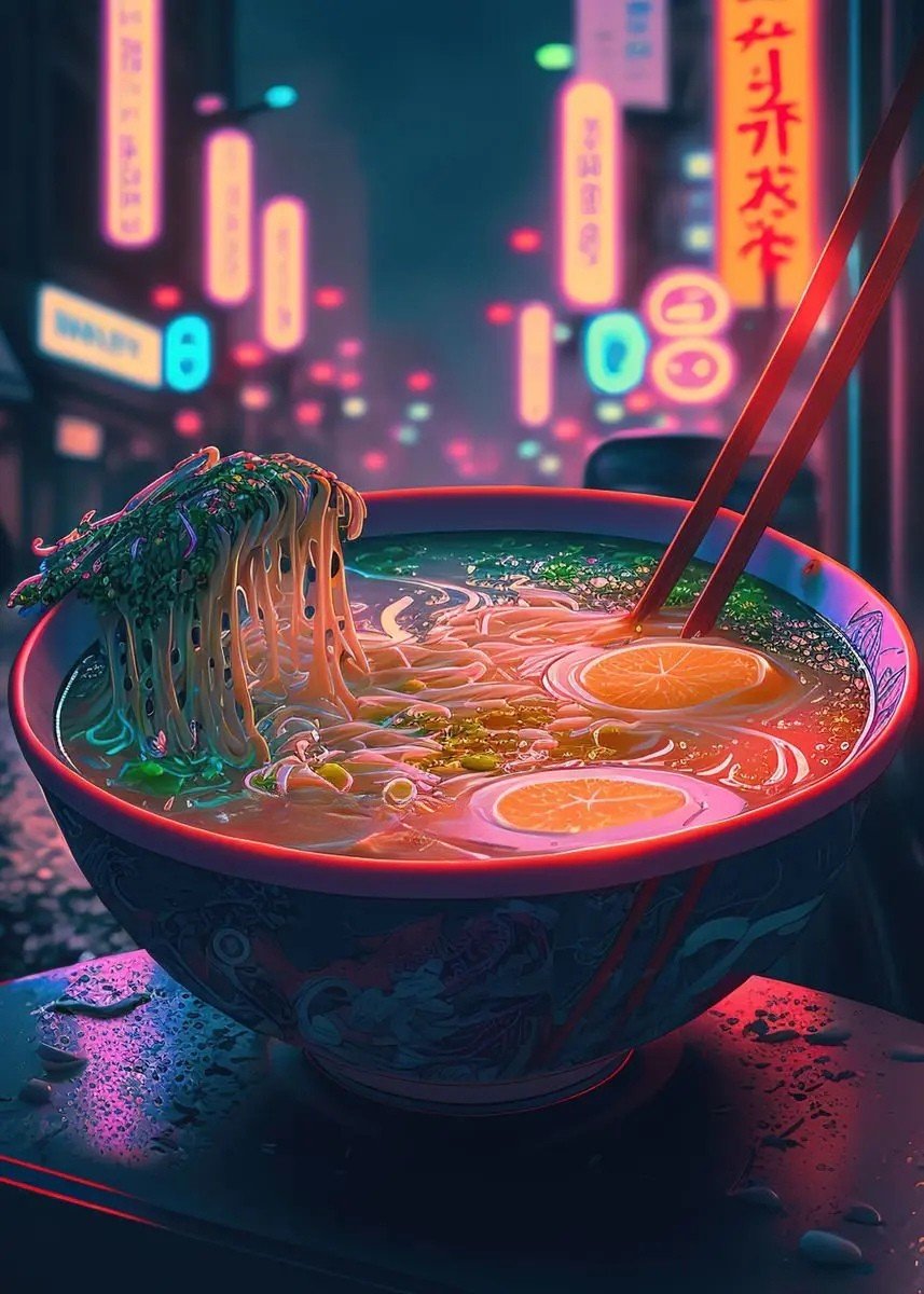 The Southern Atelier – Elegant Japanese - Inspired Neon Canvas Paintings for Chic Culinary Spaces - The Southern AtelierSKU_1767876351702_880