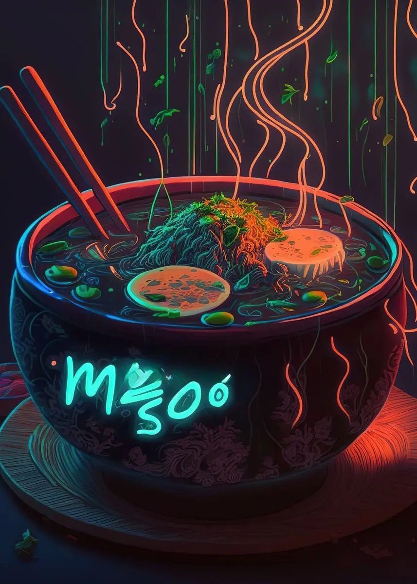 The Southern Atelier – Elegant Japanese - Inspired Neon Canvas Paintings for Chic Culinary Spaces - The Southern AtelierSKU_1767876351702_961