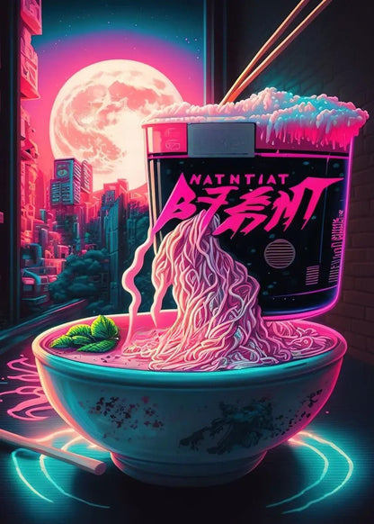 The Southern Atelier – Elegant Japanese - Inspired Neon Canvas Paintings for Chic Culinary Spaces - The Southern AtelierSKU_1767876351702_983