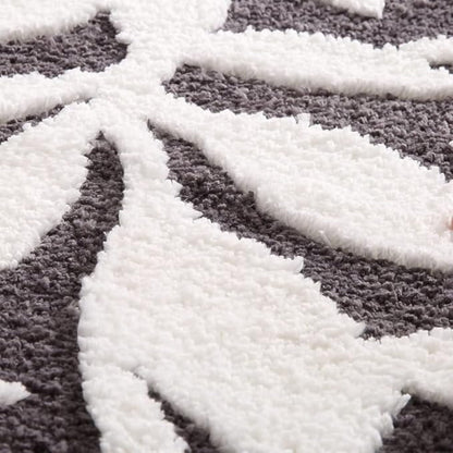 The Southern Atelier – Elegant Leaf Pattern Bath Mat in Soft Pastels for a Serene Ambiance - The Southern AtelierSKU_1763119337427_877