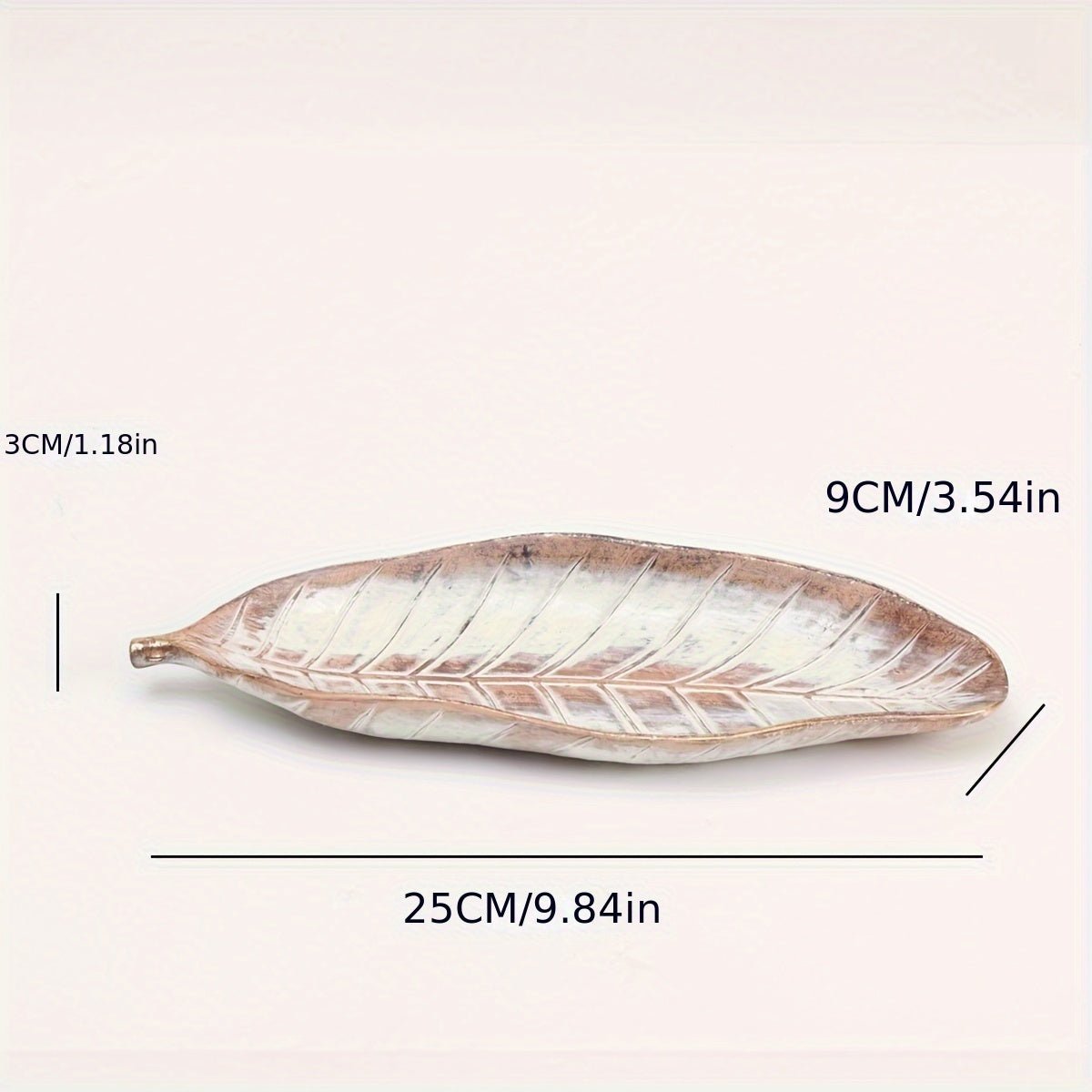 The Southern Atelier – Elegant Leaf - Shaped Display Plate in Soft Earth Tones for a Serene Ambiance - The Southern AtelierSKU_1763119047750_133