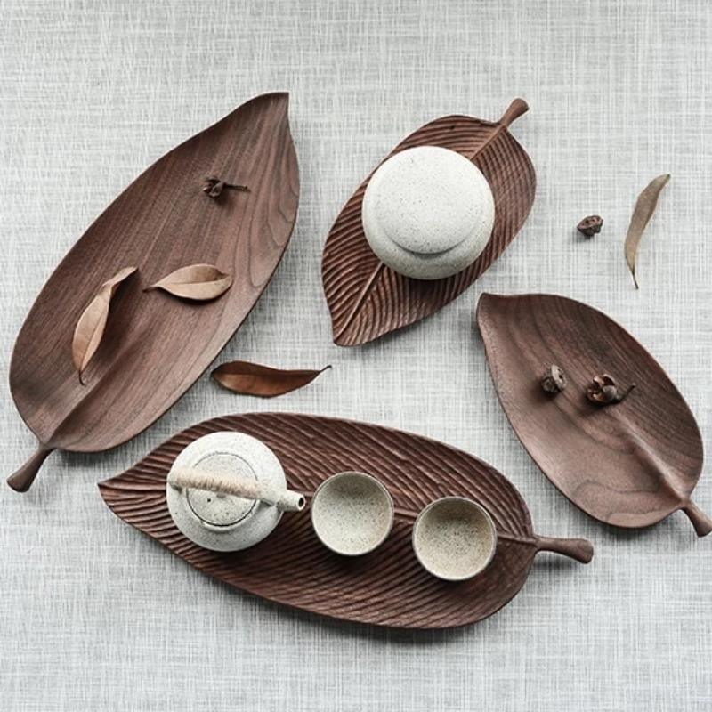 The Southern Atelier – Elegant Leaf Wooden Trays for Stylish Serving with Timeless Charm - The Southern AtelierSKU_1758918237930_294