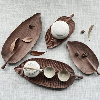 The Southern Atelier – Elegant Leaf Wooden Trays for Stylish Serving with Timeless Charm - The Southern AtelierSKU_1758918237930_294