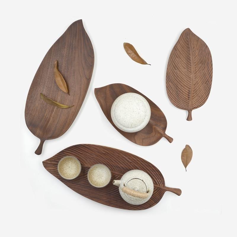 The Southern Atelier – Elegant Leaf Wooden Trays for Stylish Serving with Timeless Charm - The Southern AtelierSKU_1758918237930_294