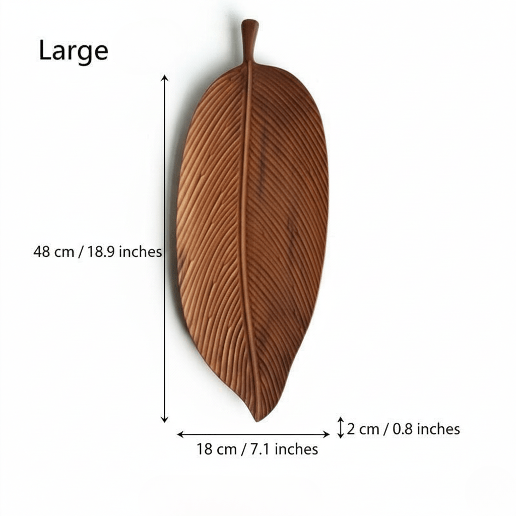 The Southern Atelier – Elegant Leaf Wooden Trays for Stylish Serving with Timeless Charm - The Southern AtelierSKU_1758918237930_568