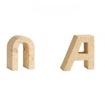 The Southern Atelier – Elegant Marble Bookends Featuring A - U Alphabet Design for a Chic Reading Nook - The Southern AtelierSKU_1769008250438_159