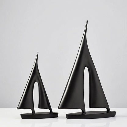 The Southern Atelier – Elegant Minimalist Sailboat Table Decor Pair for a Serene Ambiance - The Southern AtelierSKU_1774883091529_848