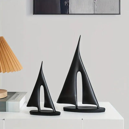 The Southern Atelier – Elegant Minimalist Sailboat Table Decor Pair for a Serene Ambiance - The Southern AtelierSKU_1774883091529_868