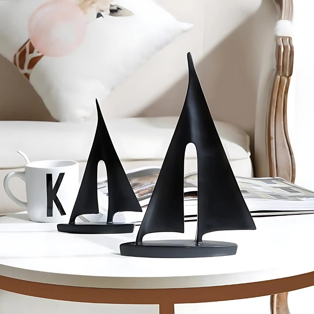The Southern Atelier – Elegant Minimalist Sailboat Table Decor Pair for a Serene Ambiance - The Southern AtelierSKU_1774883091529_868