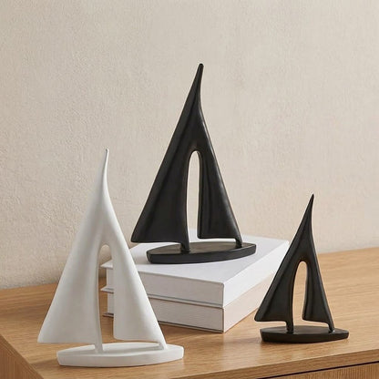 The Southern Atelier – Elegant Minimalist Sailboat Table Decor Pair for a Serene Ambiance - The Southern AtelierSKU_1774883091529_868