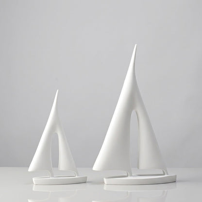 The Southern Atelier – Elegant Minimalist Sailboat Table Decor Pair for a Serene Ambiance - The Southern AtelierSKU_1774883091529_868