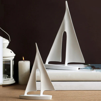 The Southern Atelier – Elegant Minimalist Sailboat Table Decor Pair for a Serene Ambiance - The Southern AtelierSKU_1774883091529_868
