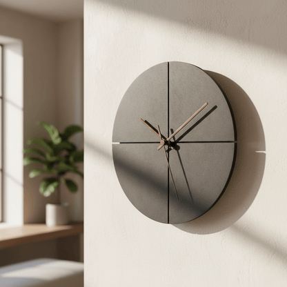 The Southern Atelier – Elegant Minimalist Wall Clock in Sleek Black Finish for Timeless Charm - The Southern AtelierSKU_1764698733174_570
