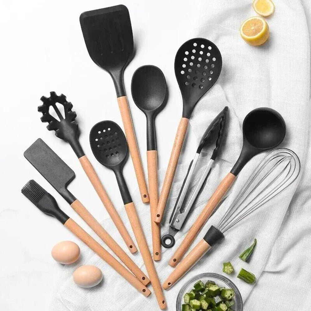 The Southern Atelier – Elegant Non - Stick Silicone Cooking Utensils Set for Effortless Culinary Experience - The Southern AtelierSKU_1758918524190_641