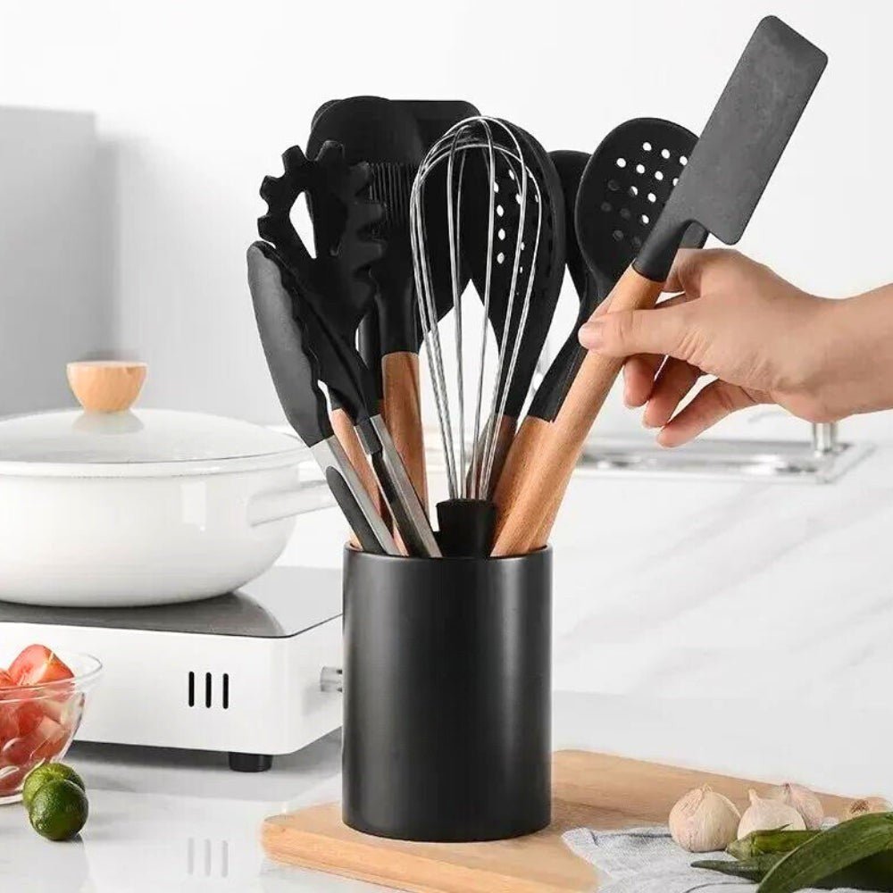 The Southern Atelier – Elegant Non - Stick Silicone Cooking Utensils Set for Effortless Culinary Experience - The Southern AtelierSKU_1758918524190_641