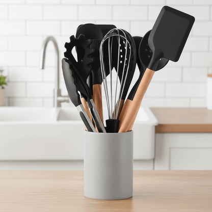 The Southern Atelier – Elegant Non - Stick Silicone Cooking Utensils Set for Effortless Culinary Experience - The Southern AtelierSKU_1758918524190_641