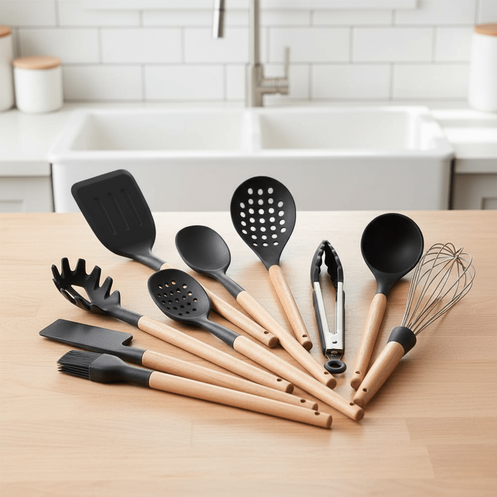 The Southern Atelier – Elegant Non - Stick Silicone Cooking Utensils Set for Effortless Culinary Experience - The Southern AtelierSKU_1758918524190_641