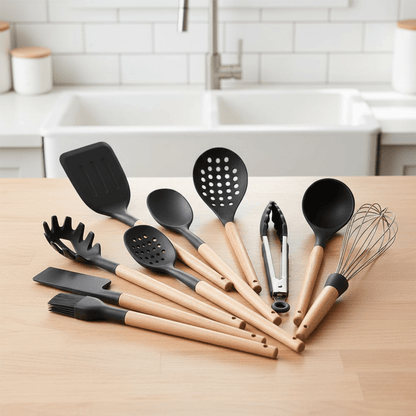 The Southern Atelier – Elegant Non - Stick Silicone Cooking Utensils Set for Effortless Culinary Experience - The Southern AtelierSKU_1758918524190_641