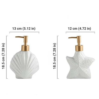 The Southern Atelier – Elegant Ocean - Inspired Ceramic Soap Dispenser for a Serene Ambiance - The Southern AtelierSKU_1765807417651_947