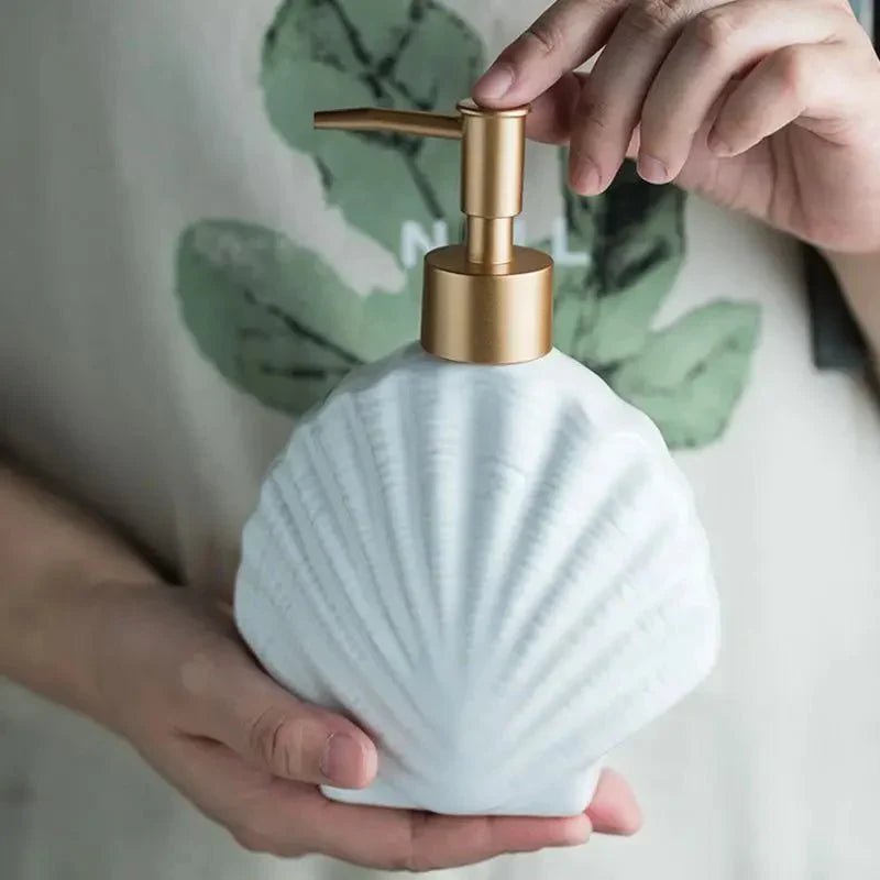 The Southern Atelier – Elegant Ocean - Inspired Ceramic Soap Dispenser for a Serene Ambiance - The Southern AtelierSKU_1765807417651_947