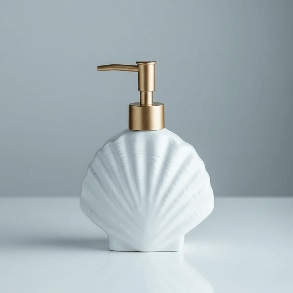 The Southern Atelier – Elegant Ocean - Inspired Ceramic Soap Dispenser for a Serene Ambiance - The Southern AtelierSKU_1765807417651_947