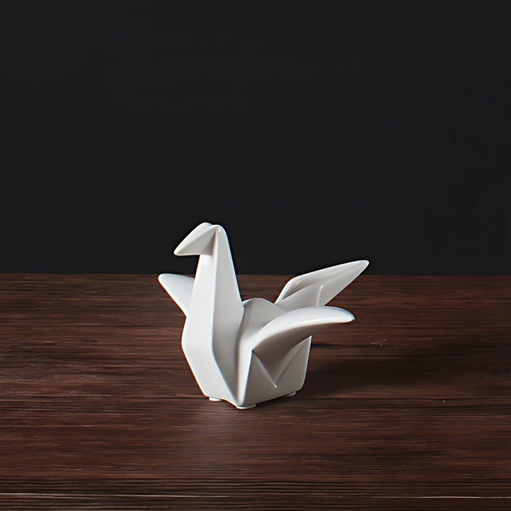 The Southern Atelier – Elegant Origami - Inspired Ceramic Bird Sculpture for a Serene Display - The Southern AtelierSKU_1774883111262_372