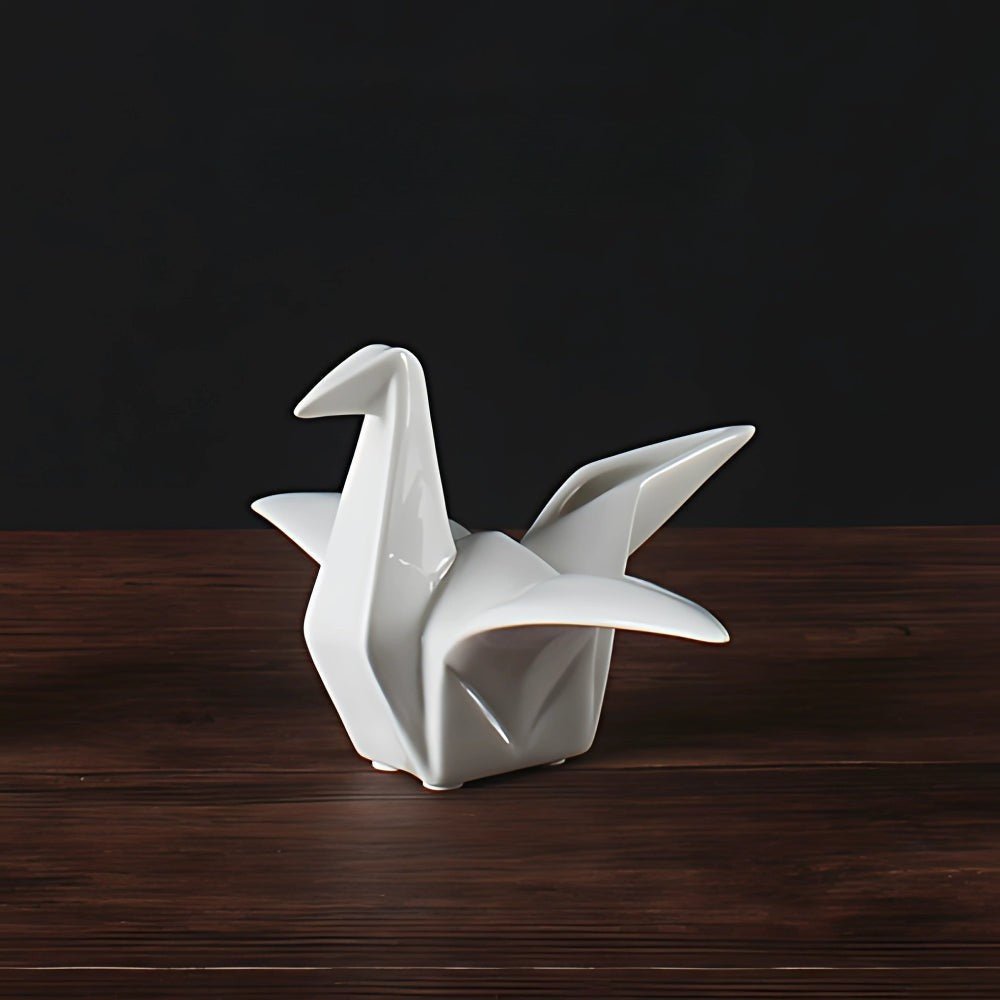 The Southern Atelier – Elegant Origami - Inspired Ceramic Bird Sculpture for a Serene Display - The Southern AtelierSKU_1774883111262_407