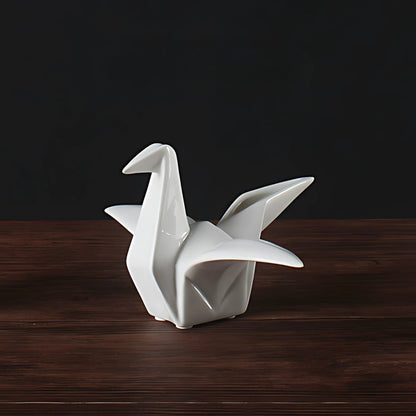 The Southern Atelier – Elegant Origami - Inspired Ceramic Bird Sculpture for a Serene Display - The Southern AtelierSKU_1774883111262_407