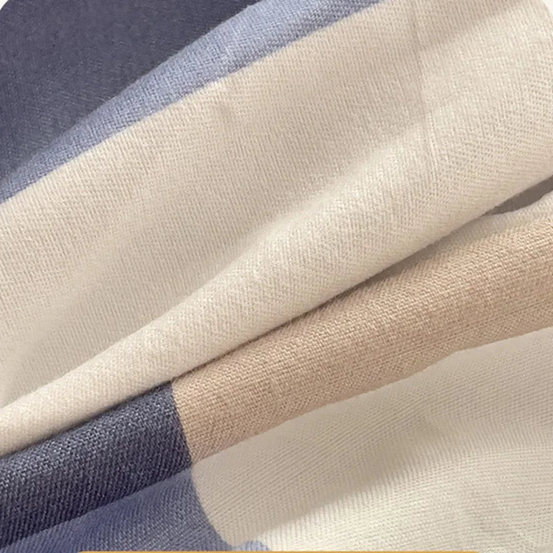 The Southern Atelier – Elegant Patterned Grid Fitted Sheet Set for Comfort and Style, with Timeless Charm - The Southern AtelierSKU_1769007933017_135